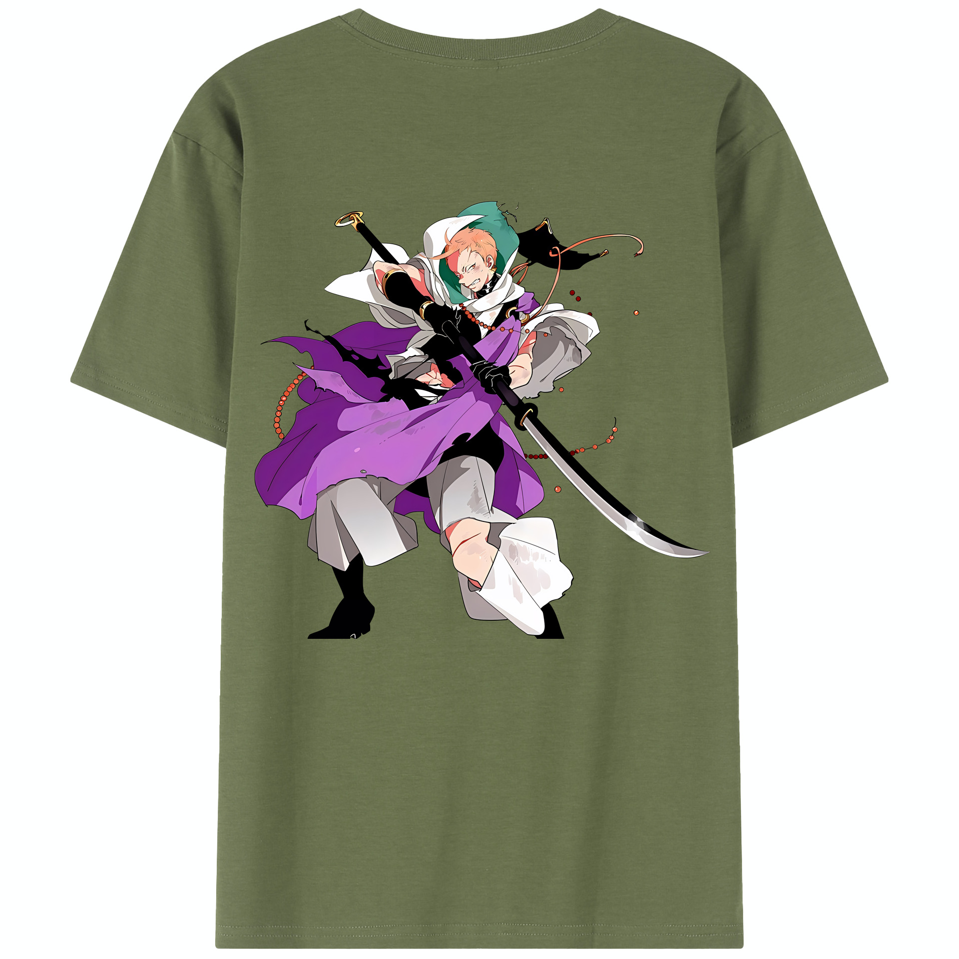 （画像用） 刀剣乱舞 Touken Ranbu 綿100％半袖Tシャツ（背面プリント）